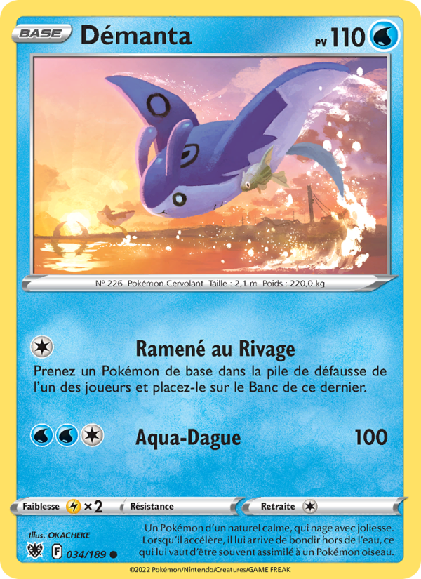 Démanta 034 — Astral Radiance (French Pokémon TCG card)