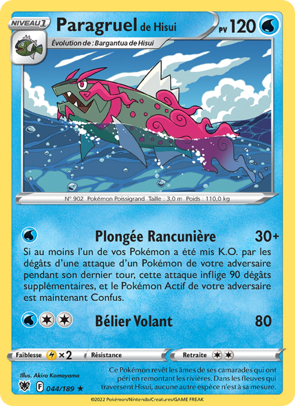 Paragruel de Hisui 044 — Astral Radiance (French Pokémon TCG card)
