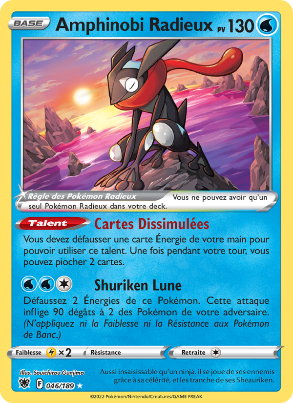 Amphinobi Radieux 046 — Astral Radiance (French Pokémon TCG card)