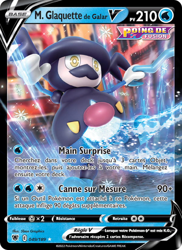 M. Glaquette de Galar V 049 — Astral Radiance (French Pokémon TCG card)
