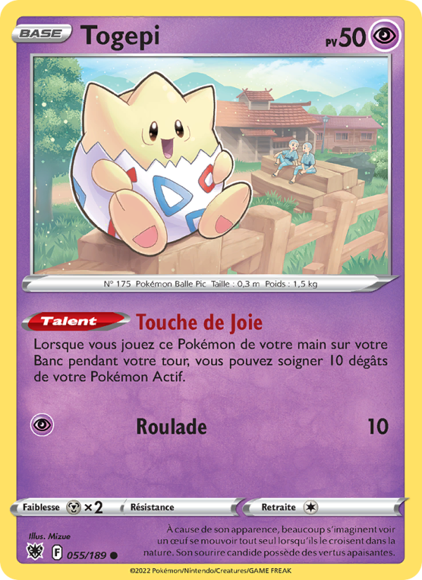 Togepi 055 — Astral Radiance (French Pokémon TCG card)
