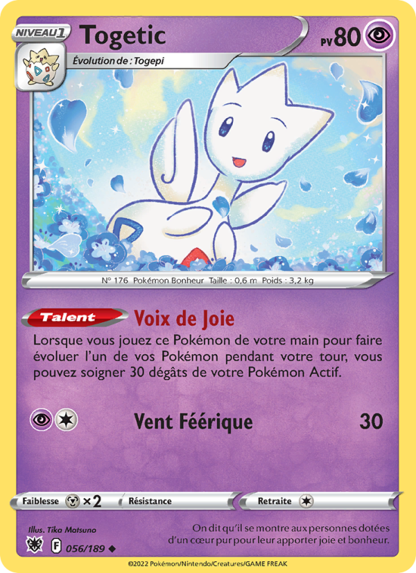 Togetic 056 — Astral Radiance (French Pokémon TCG card)
