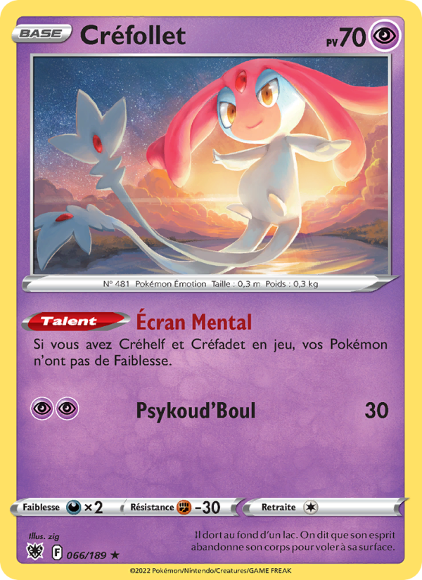 Créfollet 066 — Astral Radiance (French Pokémon TCG card)