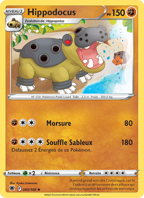 Hippodocus 080 — Astral Radiance (French Pokémon TCG card)