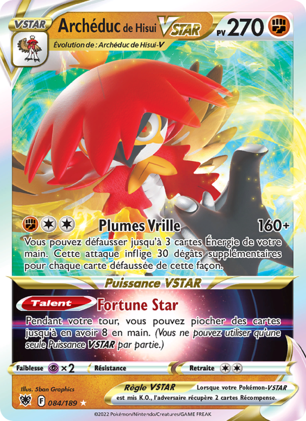 Archéduc de Hisui VSTAR 084 — Astral Radiance (French Pokémon TCG card)