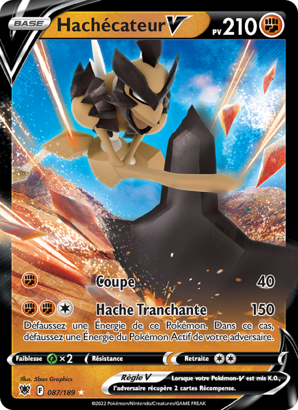 Hachécateur V 087 — Astral Radiance (French Pokémon TCG card)