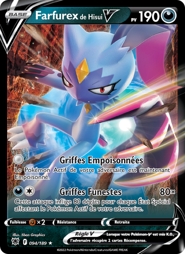 Farfurex de Hisui V 094 — Astral Radiance (French Pokémon TCG card)