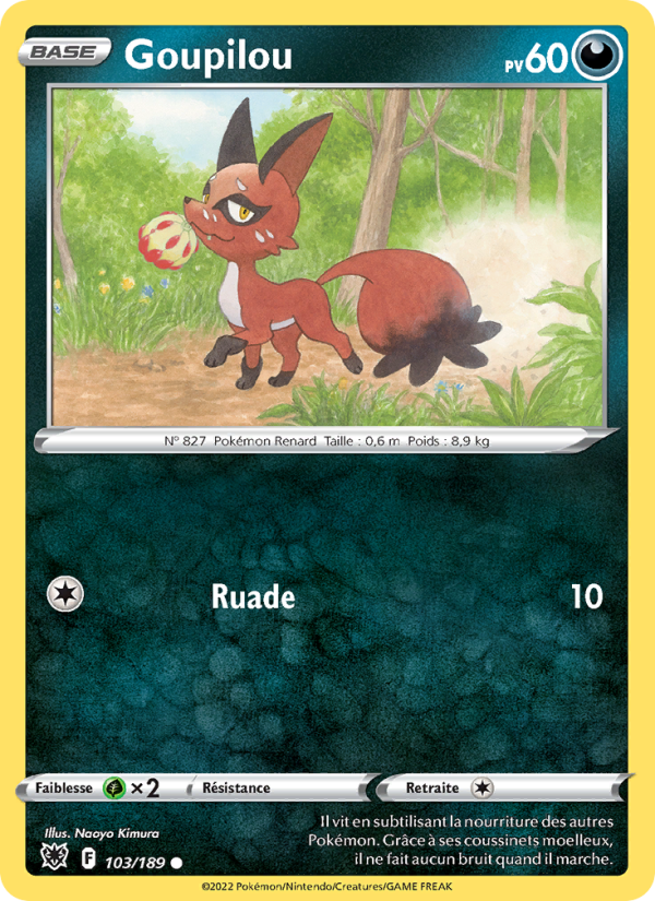 Goupilou 103 — Astral Radiance (French Pokémon TCG card)