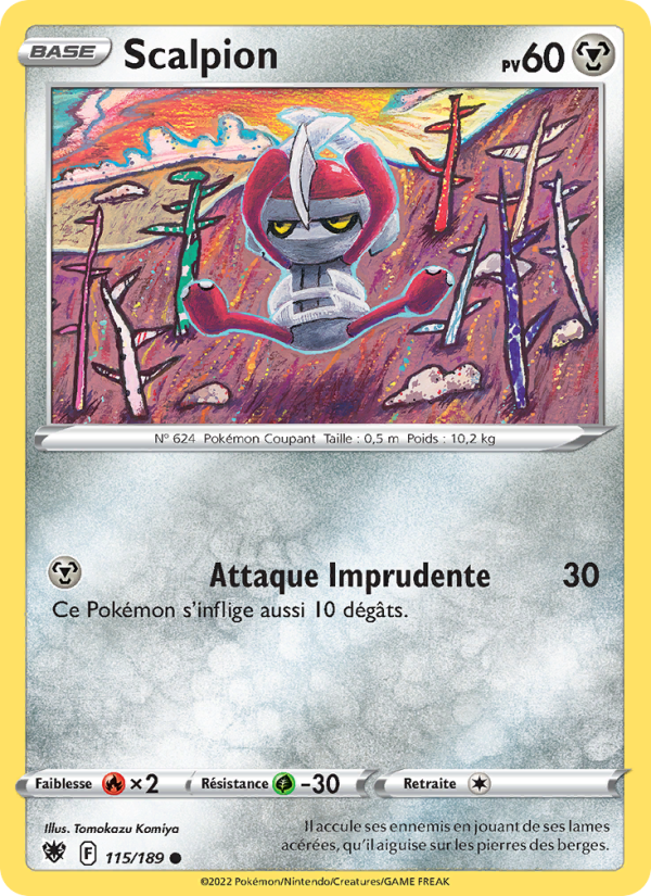Scalpion 115 — Astral Radiance (French Pokémon TCG card)