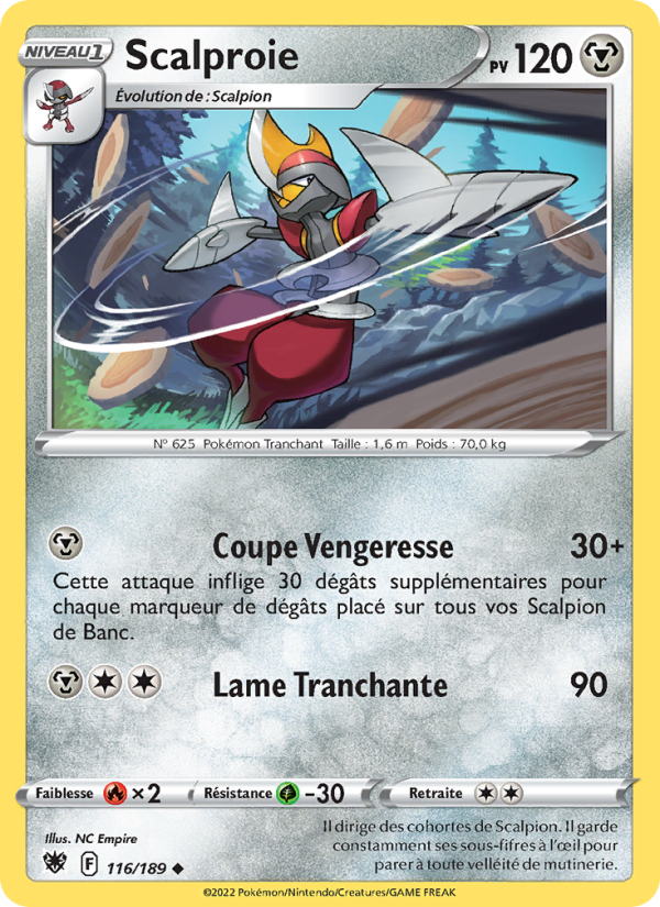 Scalproie 116 — Astral Radiance (French Pokémon TCG card)