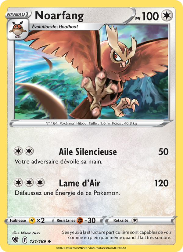 Noarfang 121 — Astral Radiance (French Pokémon TCG card)