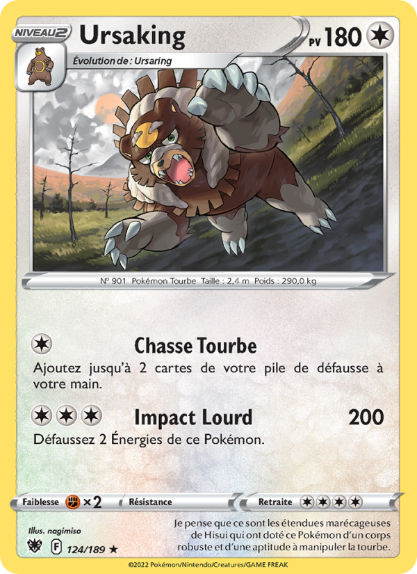 Ursaking 124 — Astral Radiance (French Pokémon TCG card)