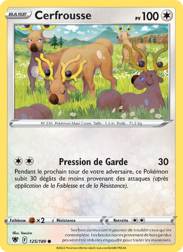 Cerfrousse 125 — Astral Radiance (French Pokémon TCG card)