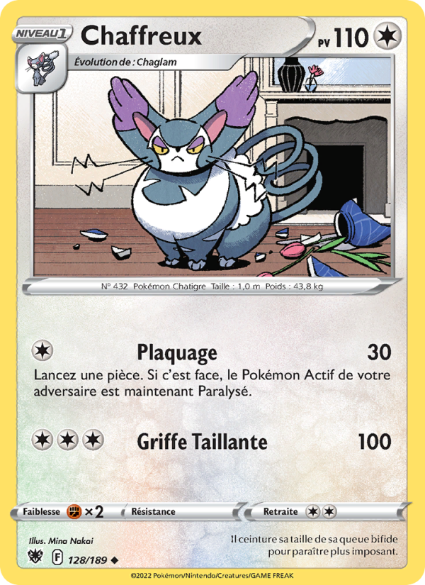 Chaffreux 128 — Astral Radiance (French Pokémon TCG card)