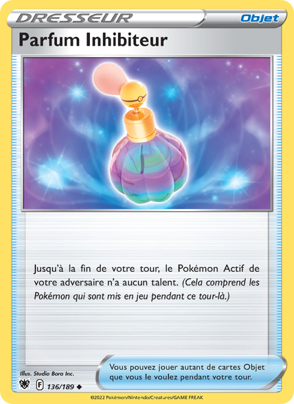 Parfum Inhibiteur 136 — Astral Radiance (French Pokémon TCG card)