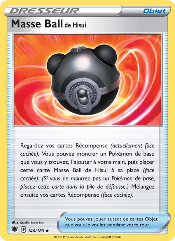 Masse Ball de Hisui 146 — Astral Radiance (French Pokémon TCG card)