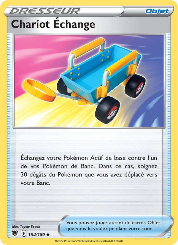 Chariot Échange 154 — Astral Radiance (French Pokémon TCG card)