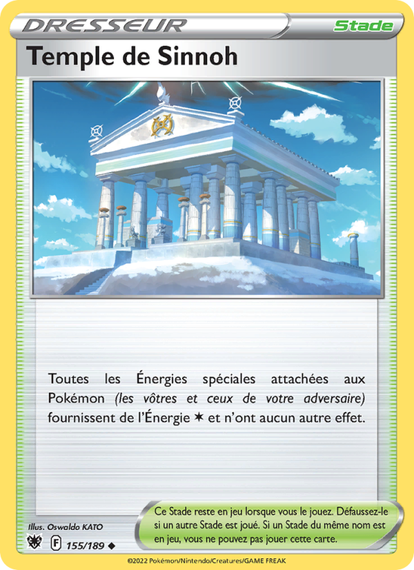 Temple de Sinnoh 155 — Astral Radiance (French Pokémon TCG card)