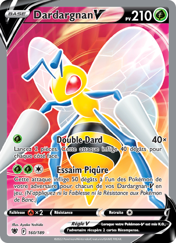 Dardargnan V 160 — Astral Radiance (French Pokémon TCG card)