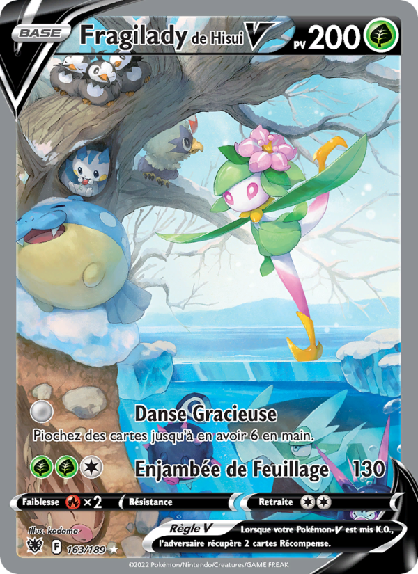 Fragilady de Hisui V 163 — Astral Radiance (French Pokémon TCG card)