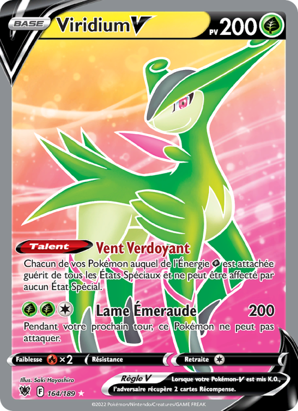 Viridium V 164 — Astral Radiance (French Pokémon TCG card)