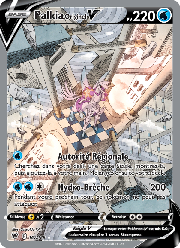 Palkia Originel V 167 — Astral Radiance (French Pokémon TCG card)