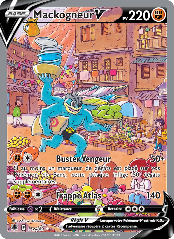 Mackogneur V 172 — Astral Radiance (French Pokémon TCG card)