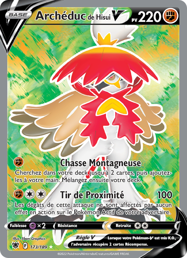 Archéduc de Hisui V 173 — Astral Radiance (French Pokémon TCG card)