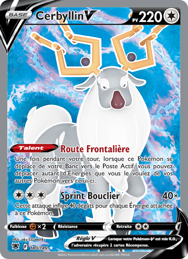 Cerbyllin V 180 — Astral Radiance (French Pokémon TCG card)