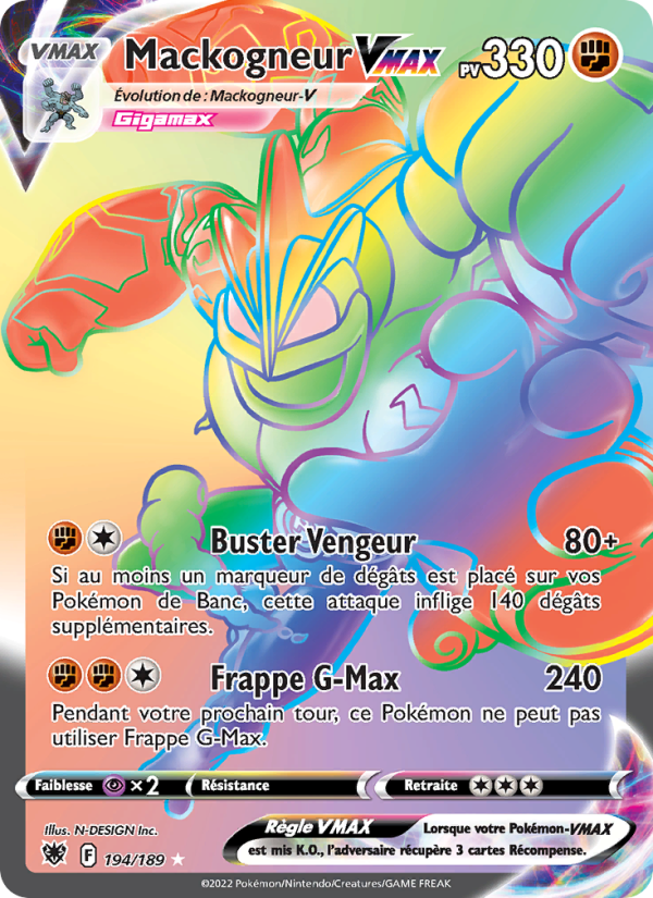 Mackogneur VMAX 194 — Astral Radiance (French Pokémon TCG card)