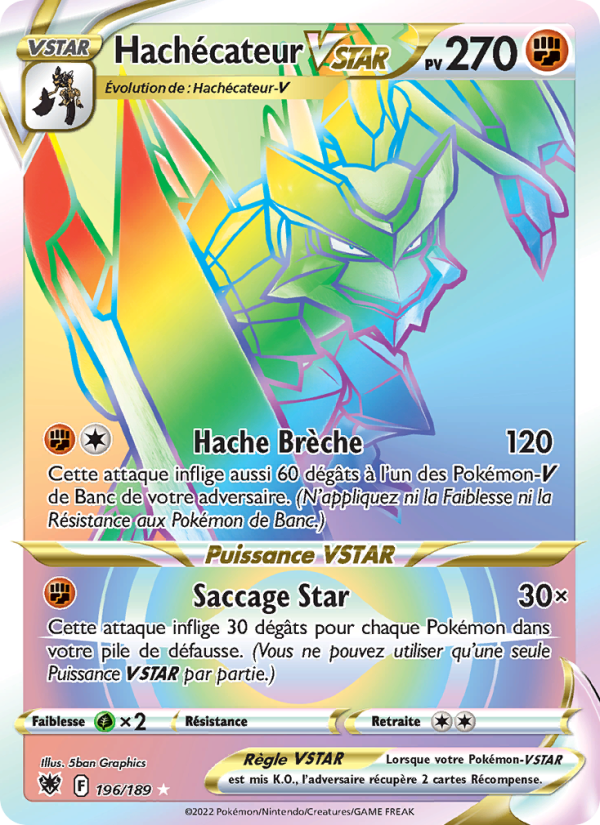Hachécateur VSTAR 196 — Astral Radiance (French Pokémon TCG card)
