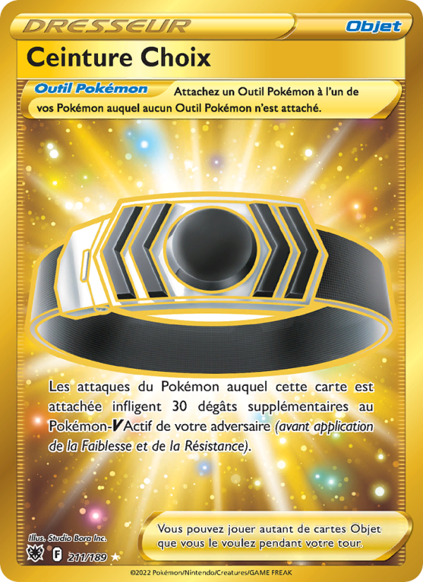 Ceinture Choix 211 — Astral Radiance (French Pokémon TCG card)