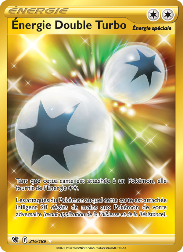 Énergie Double Turbo 216 — Astral Radiance (French Pokémon TCG card)
