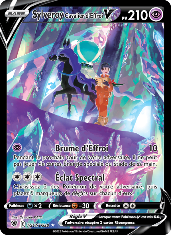 Sylveroy Cavalier d'Effroi V TG17 — Astral Radiance (French Pokémon TCG card)
