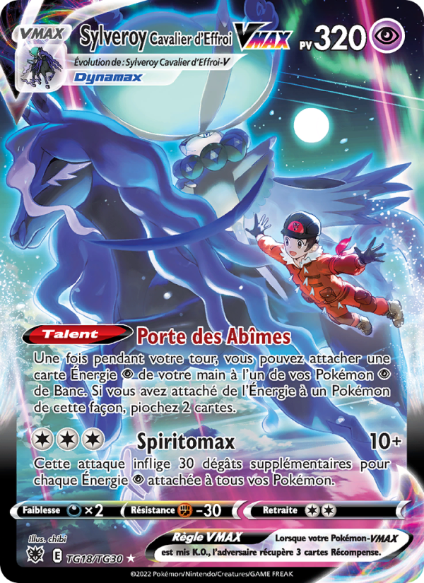 Sylveroy Cavalier d'Effroi VMAX TG18 — Astral Radiance (French Pokémon TCG card)