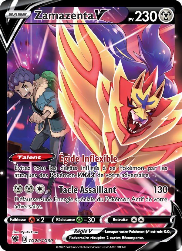 Zamazenta V TG22 — Astral Radiance (French Pokémon TCG card)