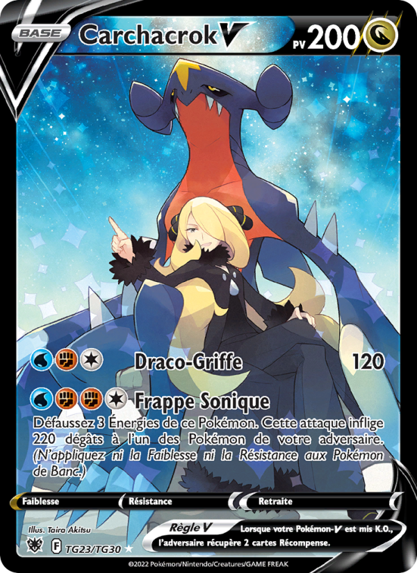 Carchacrok V TG23 — Astral Radiance (French Pokémon TCG card)