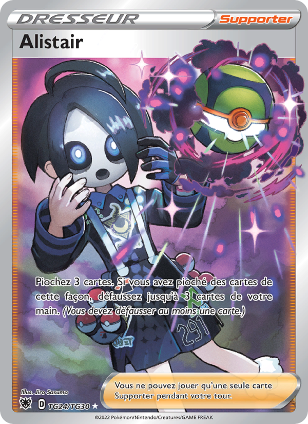 Alistair TG24 — Astral Radiance (French Pokémon TCG card)