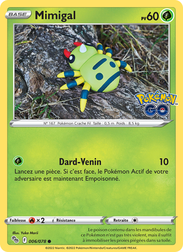 Mimigal 006 — Pokémon GO (French Pokémon TCG card)