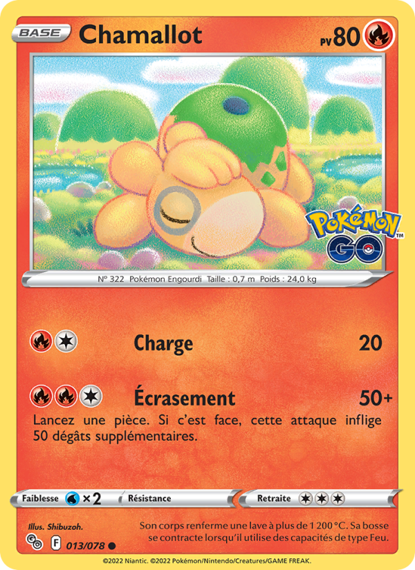 Chamallot 013 — Pokémon GO (French Pokémon TCG card)