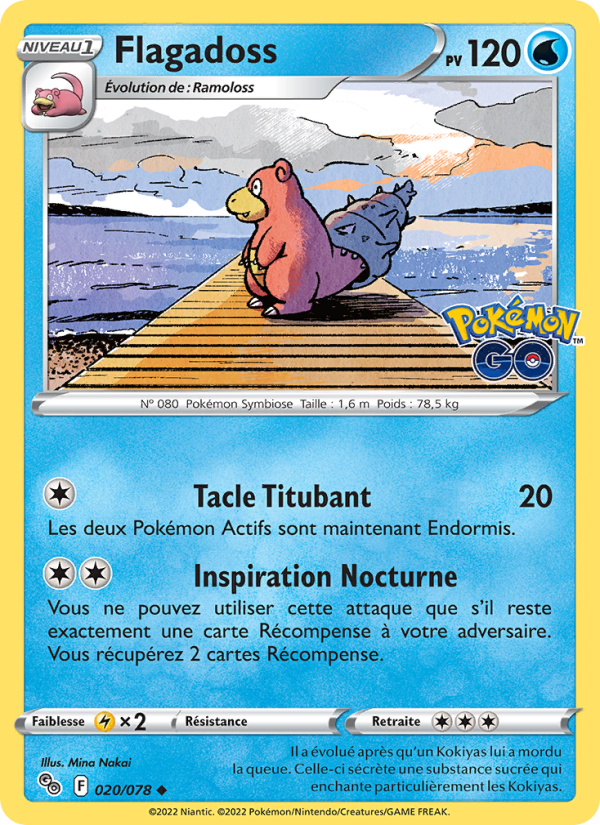 Flagadoss 020 — Pokémon GO (French Pokémon TCG card)