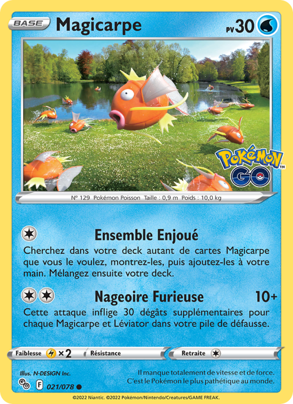 Magicarpe 021 — Pokémon GO (French Pokémon TCG card)