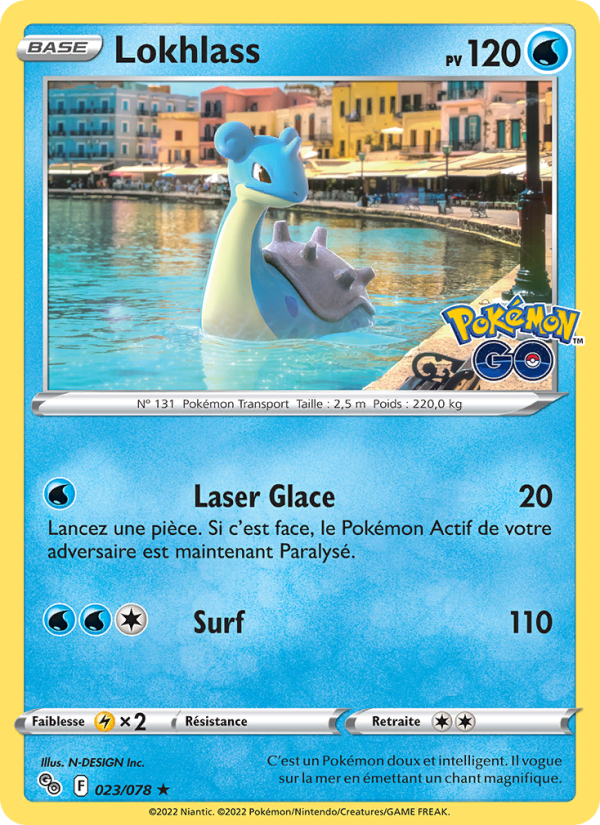 Lokhlass 023 — Pokémon GO (French Pokémon TCG card)