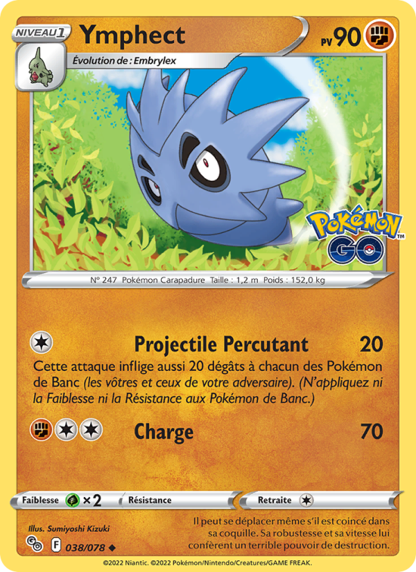 Ymphect 038 — Pokémon GO (French Pokémon TCG card)