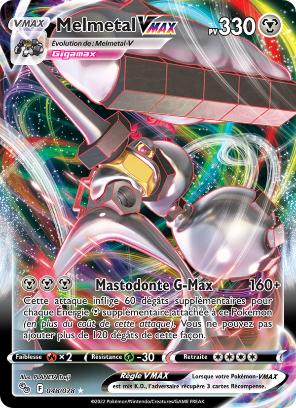 Melmetal VMAX 048 — Pokémon GO (French Pokémon TCG card)