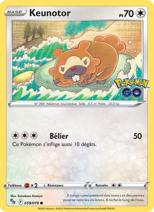 Keunotor 059 — Pokémon GO (French Pokémon TCG card)