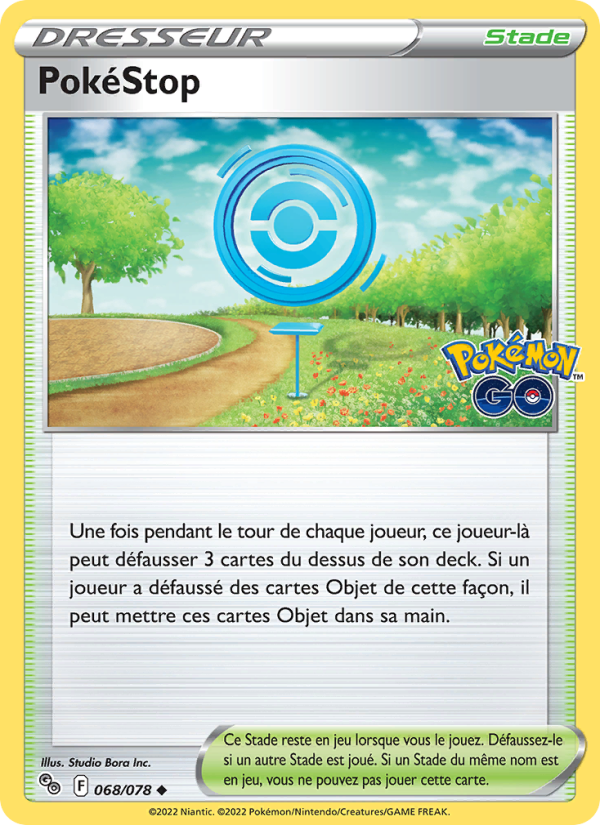 PokéStop 068 — Pokémon GO (French Pokémon TCG card)