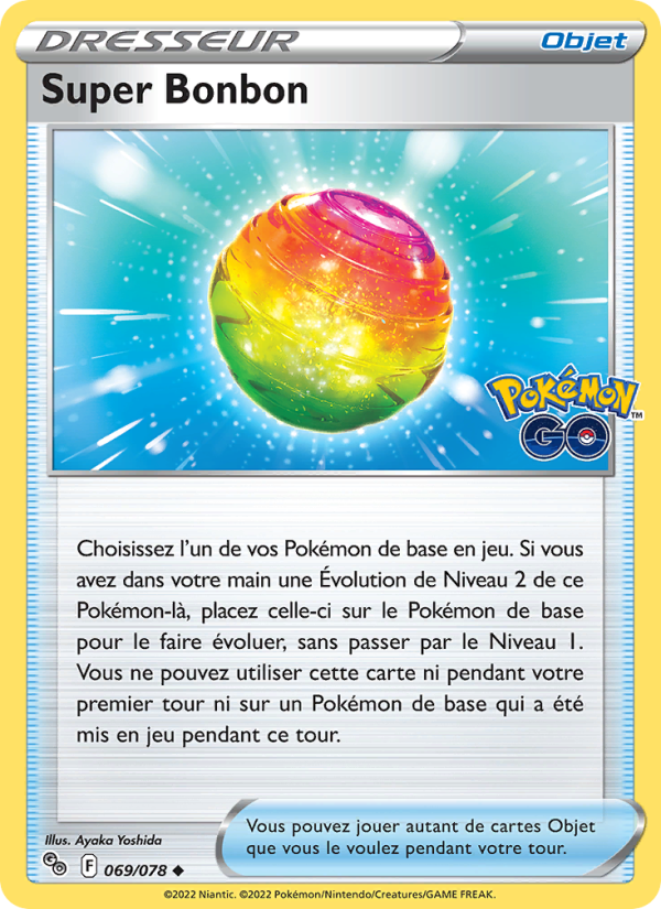 Super Bonbon 069 — Pokémon GO (French Pokémon TCG card)