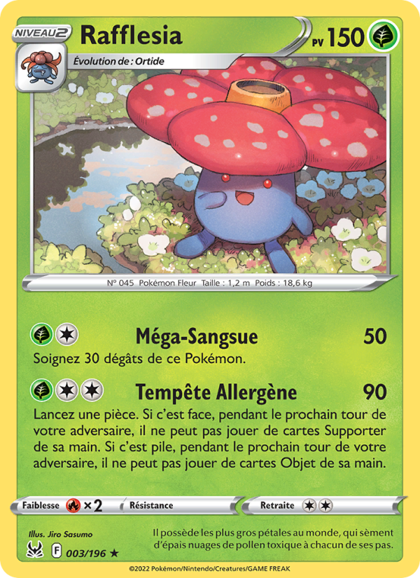 Rafflesia 003 — Lost Origin (French Pokémon TCG card)