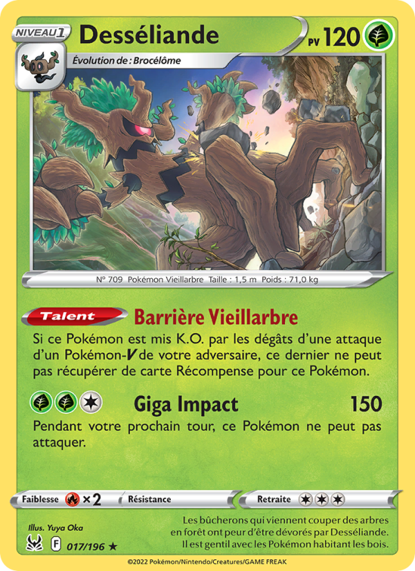 Desséliande 017 — Lost Origin (French Pokémon TCG card)